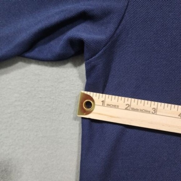 Tommy Bahama Polo Shirt Mens Large Blue 82% Pima Cotton Solid - Picture 7 of 14